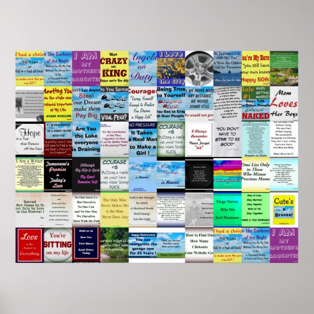 Quote Collage Poster (Front)