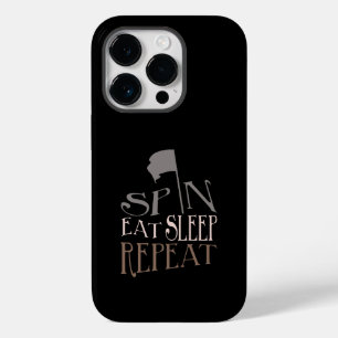Quote Colour Guard Spin Eat Sleep Repeat Case-Mate iPhone 14 Pro Case