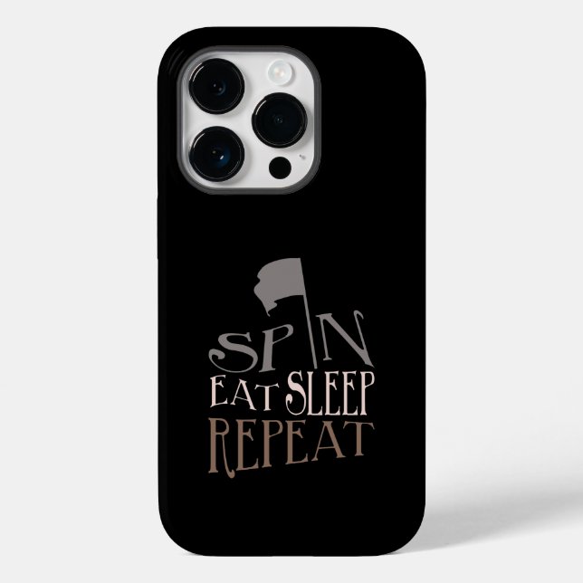 Quote Colour Guard Spin Eat Sleep Repeat Case-Mate iPhone Case (Back)