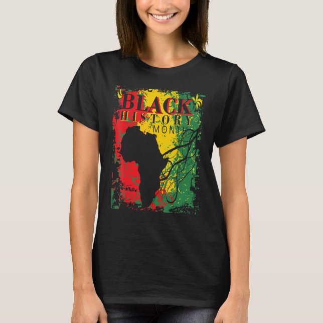 Quote For Black History Month  African American T-Shirt (Front)