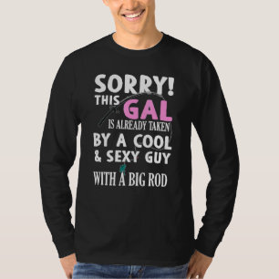 Quote For Girls Who Like Fishing With Cute Art Of  T-Shirt