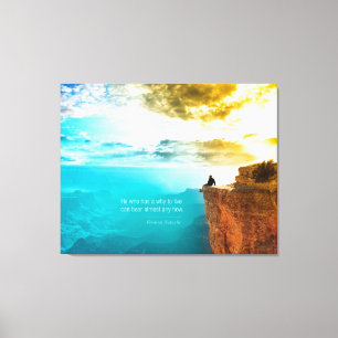 Quote Friedrich Nietzsche Nature Adventure Nature Canvas Print