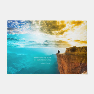 Quote Friedrich Nietzsche Nature Adventure Nature Doormat