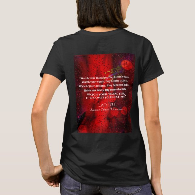 Quote from ancient Chinese philosopher T-Shirt (Back)
