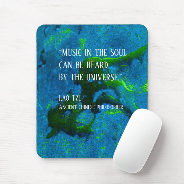 Quote from Lao Tzu Mouse Mat (With Mouse)