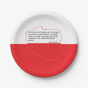 Quote From Pope John Paul II Paper Plate