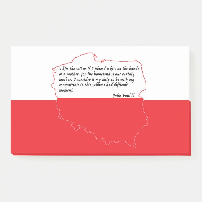 Quote From Pope John Paul II Post-it Notes (Front)