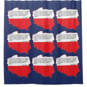 Quote From Pope John Paul II Shower Curtain