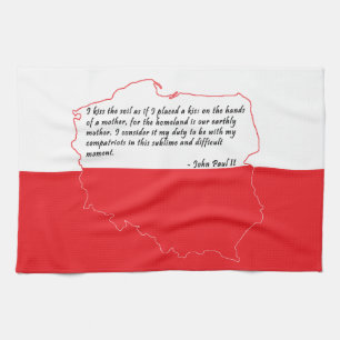 Quote From Pope John Paul II Tea Towel