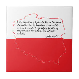 Quote From Pope John Paul II Tile