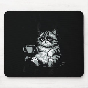 Quote funny cat here awake don't push animal love mouse mat