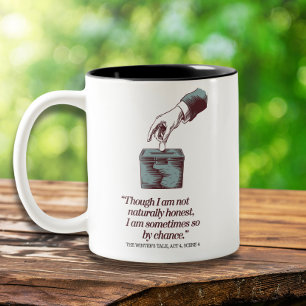 Quote Funny Retro Humour Vintage Elegant Two-Tone Coffee Mug