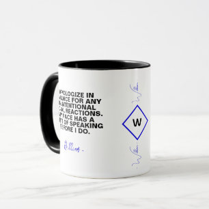 Quote Gift for Coffee Lovers   Funny Sarcastic  Mug