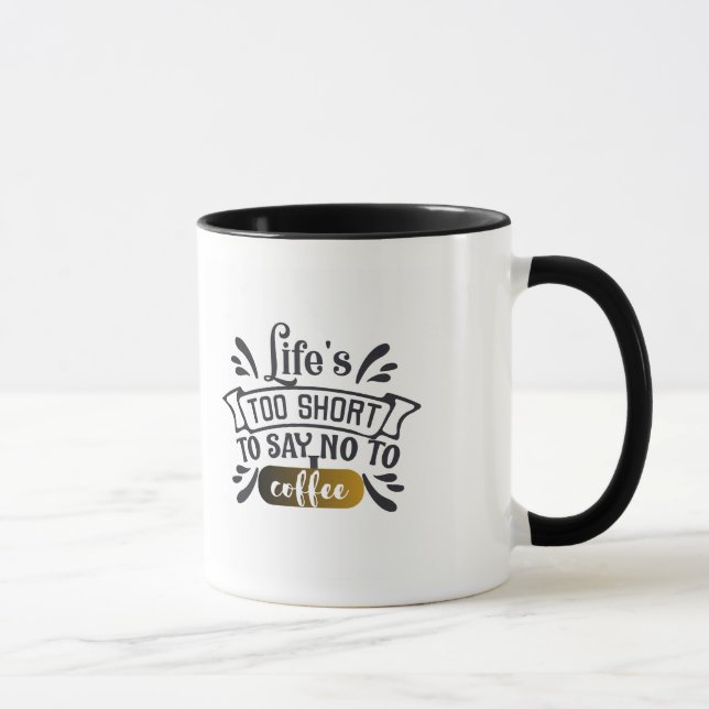quote graphic design for a coffee cup (Right)