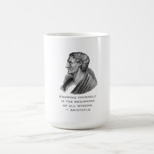 Quote Knowing Yourself Philosopher Aristotle Coffee Mug