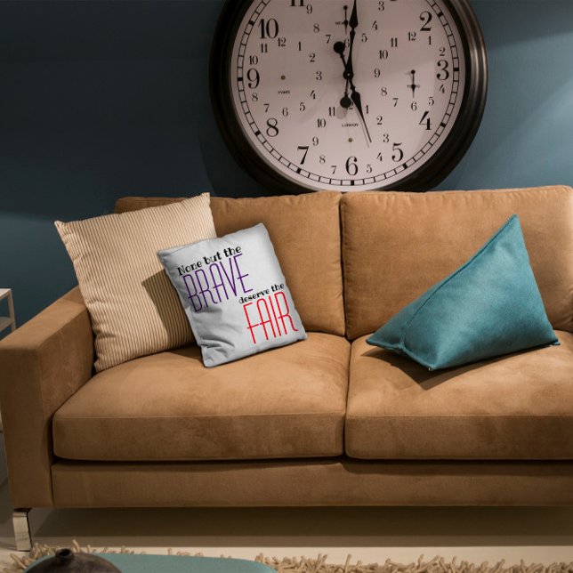 Quote none but the brave purple cushion (Creator Uploaded)
