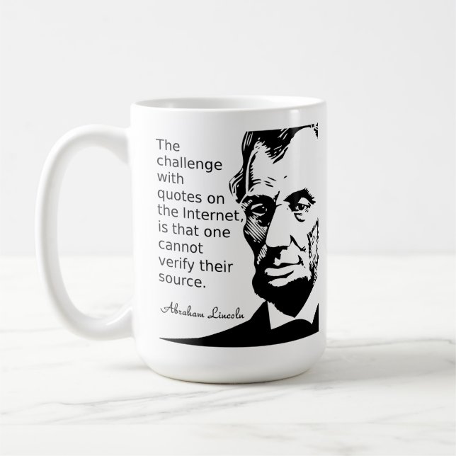 Quote of Lincon Mug (Left)