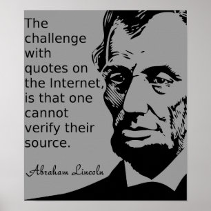 Quote of Lincon Poster