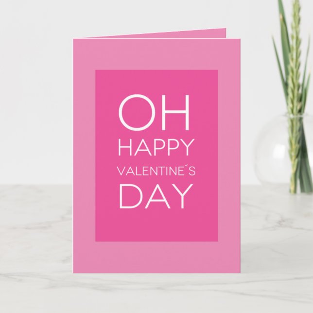 Quote: OH Happy Valentine's Day Holiday Card (Front)