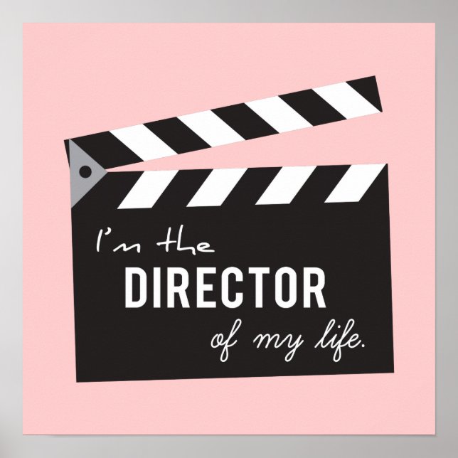 Quote on life, Director Action Board, Slate Poster (Front)