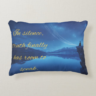 Quote on Silence Pillow