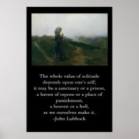 Quote on Solitude with an Introspective Image