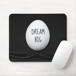 Quote on White Egg with Forks Mouse Mat