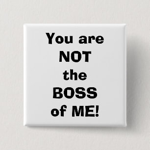 quote, parenting 15 cm square badge