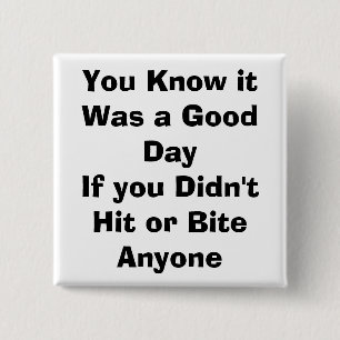 quote, parenting 15 cm square badge