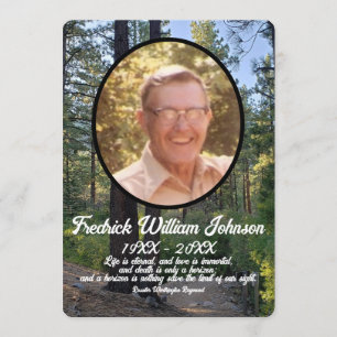 Quote Photo Pine Tree Forest Background Memorial Programme