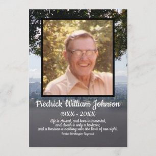Quote Photo San Francisco Background Funeral Programme