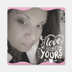 Quote Photo Valentine’s Day Pink Magnet