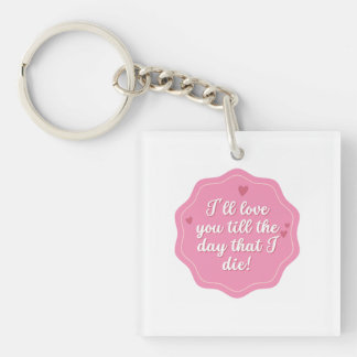 Quote | Pink | Pastel Key Ring