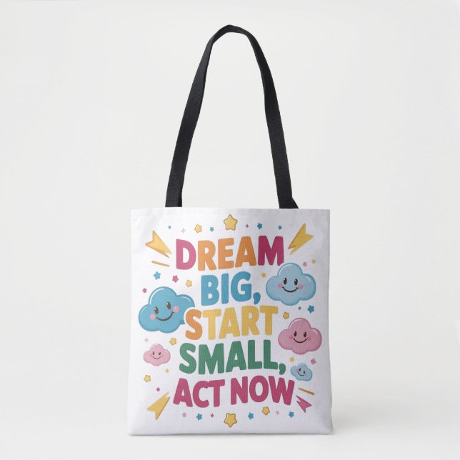 Quote positive tote bag (Front)