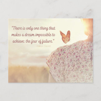 Quote postcard Fear of Failure