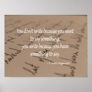 Quote Poster for Writer