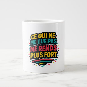 Quote Resilience - What doesn't kill me ... Large Coffee Mug