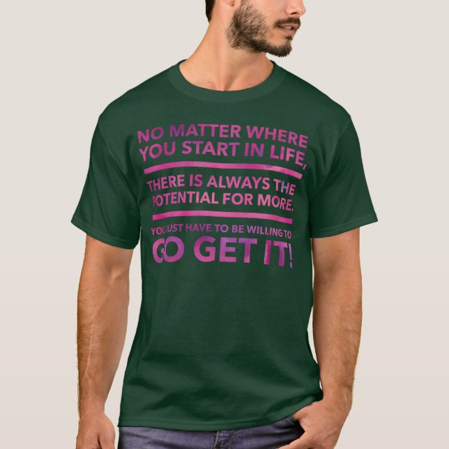 Quote retro T-Shirt (Front)