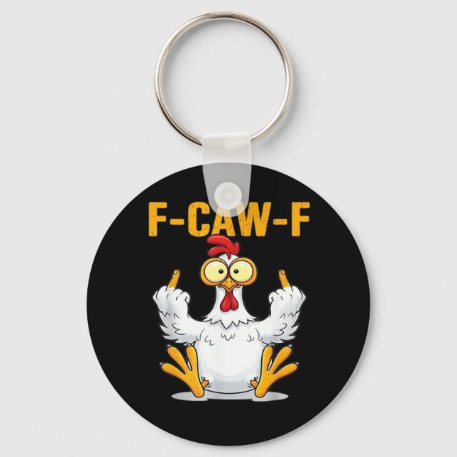Quote Rooster Meme Classic Key Ring (Front)