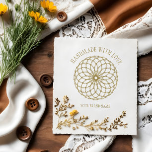 Quote sends it with Handmade with Love Rubber Stamp