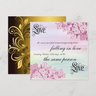 Quote Text Calligraphy And Flowers Nature Frame Invitation