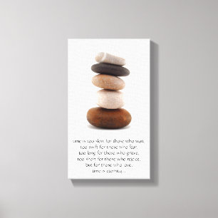 QUOTE; time.... Canvas Print