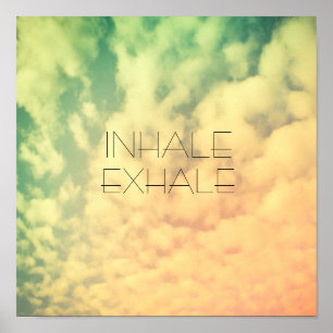 quote typography  poster text on clouds