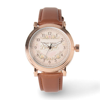 Quote Watch Design | Feminine Custom Timepiece Gif