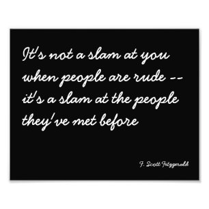 Quoteable Poster about Rude People