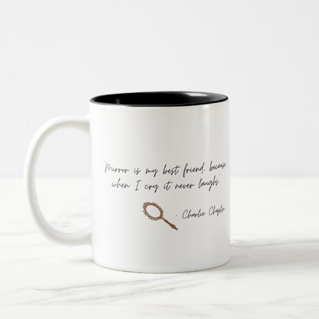 Quoteable Quotes Two-Tone Coffee Mug (Left)