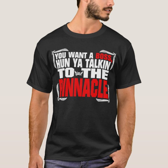 Quoteable Tee Pinnacle black (Front)