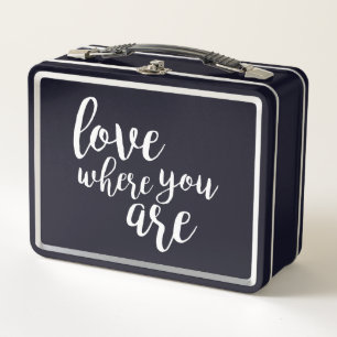 Quoteable V Metal Lunch Box