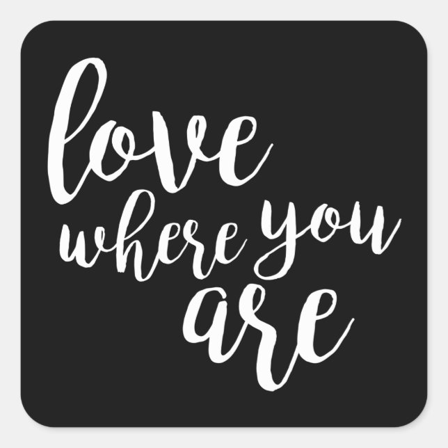 Quoteable V Square Sticker (Front)