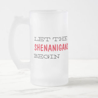 Quoted Template Frosted Glass Beer Mug
